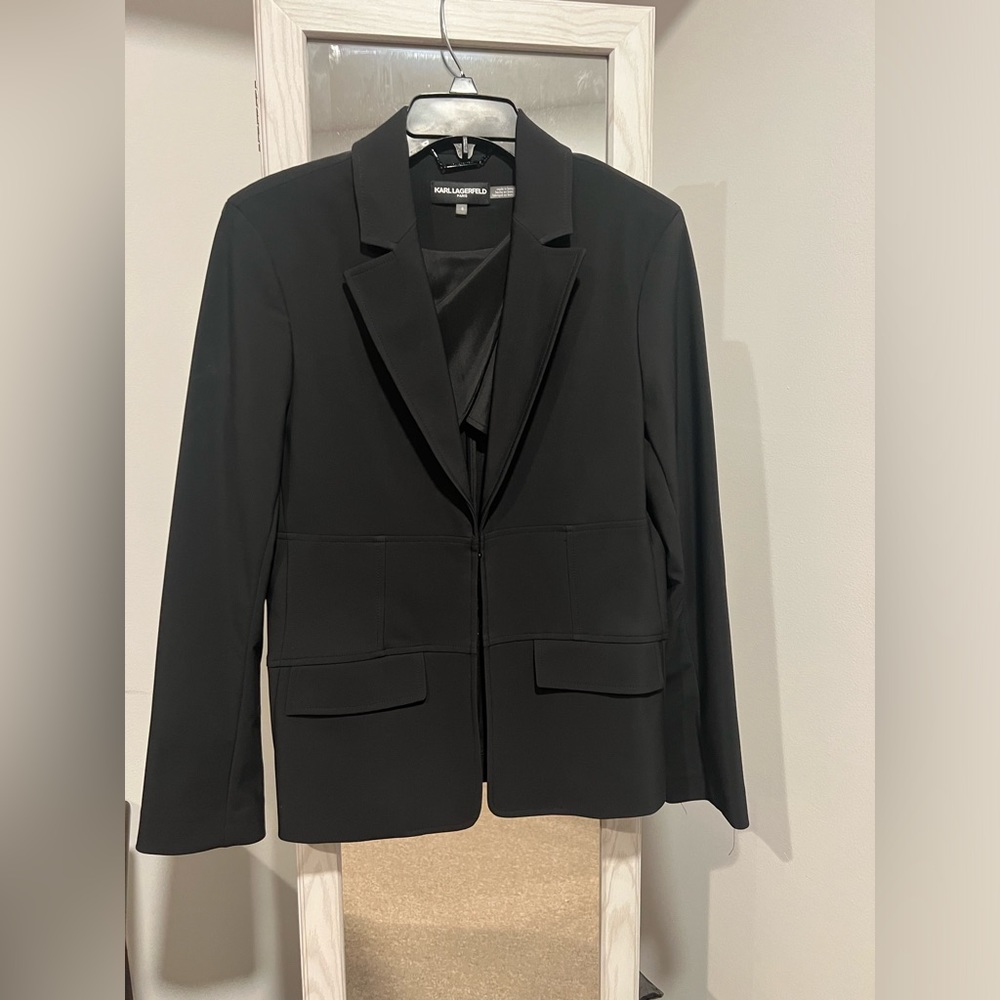 Karl Lagerfeld black blazer, size 8